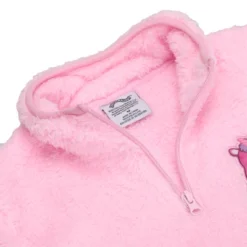 Squishmallows Squshmallows Lola The Unicorn Patch Long Sleeve Pink Youth Girl's Faux Shearling Quarter Zip Pullover -Squishmallows Sales Store GUEST 0512993e 47bd 405c 9703 c34753aee4ed