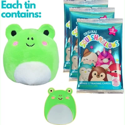 Squishmallows Wendy The Frog Trading Card Tin