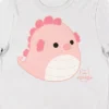 Squishmallows Sheldon Crew Neck Short Sleeve Women's White T-shirt