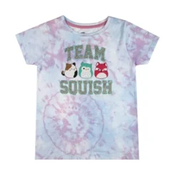 Squishmallows Team Glitter Text Crew Neck Short Sleeve Blue And Blue Pastel Tye Dye Youth Girl Tee -Squishmallows Sales Store GUEST 399445c6 136f 43e9 9afd 107c051f98e9