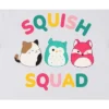 Squishmallows Squish Squad Crew Neck Short Sleeve Women's White T-shirt