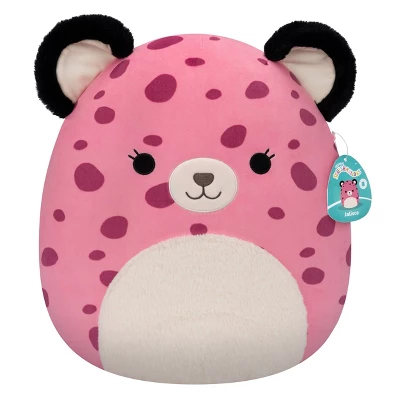 Squishmallows 16" Jalisca The Pink Leopard With Fuzzy Belly Plush Toy - Image 6