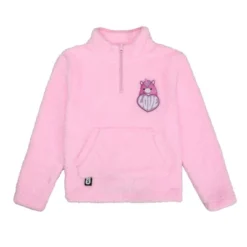 Squishmallows Squshmallows Lola The Unicorn Patch Long Sleeve Pink Youth Girl's Faux Shearling Quarter Zip Pullover -Squishmallows Sales Store GUEST 7777e3de dda4 45a5 b5a0 0bfe21e43faa