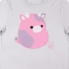 Squishmallows Patty Crew Neck Short Sleeve Women's White T-shirt