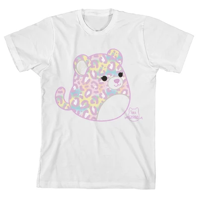 Squishmallows Michaela Crew Neck Short Sleeve White Youth T-shirt - Image 3