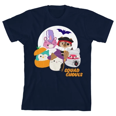 Squishmallows Halloween Squad Ghouls Youth Blue Short Sleeve Tee - Image 3