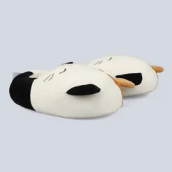 Squishmallows Girls' Cam The Cat Slide Slippers - Off-White