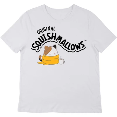 Squishmallows Cozy Cam With Cocoa Crew Neck Short Sleeve Women's White T-shirt - Image 5