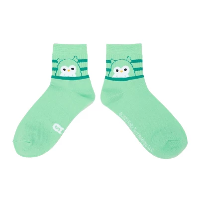 Squishmallows Peekaboo Character Designs Adult 3-Pair Athletic Quarter Crew Socks - Image 2