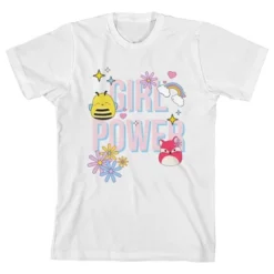 Squishmallows Girl Power Crew Neck Short Sleeve White Youth Girl's T-shirt -Squishmallows Sales Store GUEST f86e2ab3 ffc6 44f9 a77e 9581e8917417